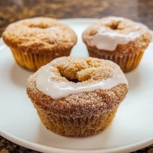 Easy Vegetarian Cinnamon Sugar Donut Muffins