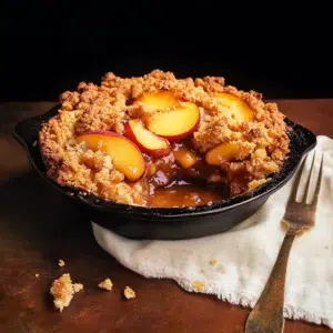 Difference between peach crumble and peach cobbler