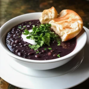 Purple Black Bean Soup Recipe