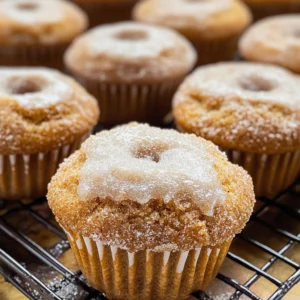 Vegetarian Cinnamon Sugar Donut Muffins